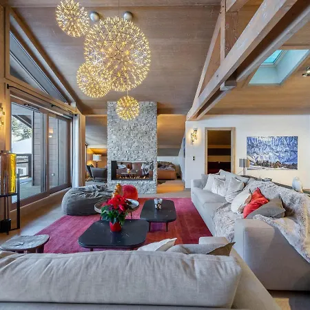 Penthouse à Avec Jacuzzi, Sauna, Piscine&salle De Sport - Fr-1-569-27 Appartement Megève